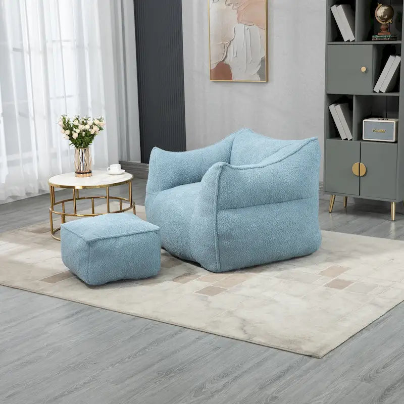 Fauteuil poire Boucle avec rembourrage en mousse à mémoire de forme pour adultes