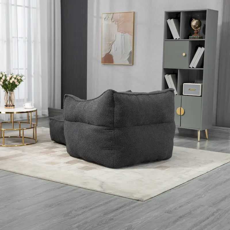 Fauteuil poire Boucle avec rembourrage en mousse à mémoire de forme pour adultes