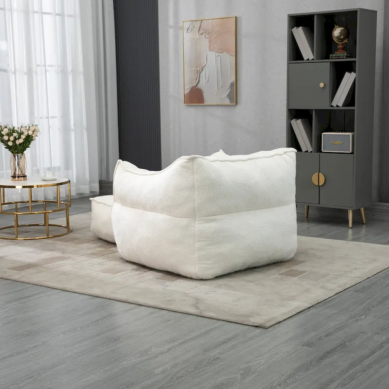 Fauteuil poire Boucle avec rembourrage en mousse à mémoire de forme pour adultes