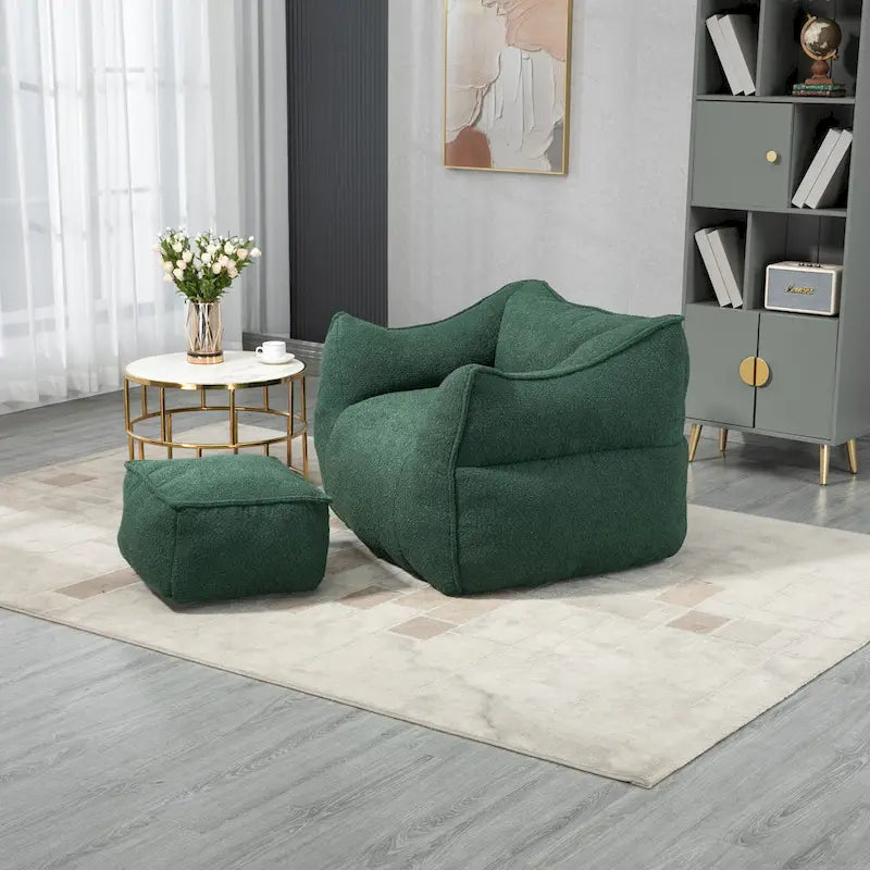 Fauteuil poire Boucle avec rembourrage en mousse à mémoire de forme pour adultes