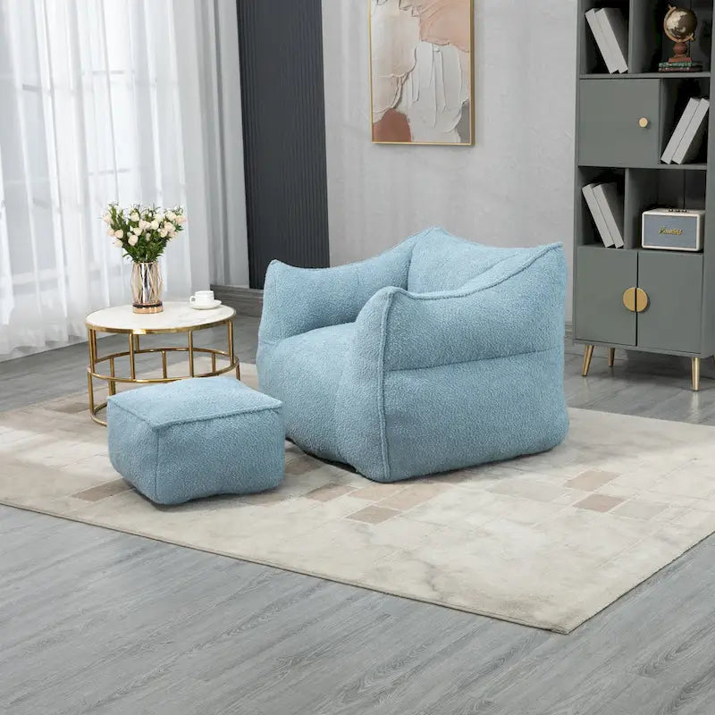 Fauteuil poire Boucle avec rembourrage en mousse à mémoire de forme pour adultes