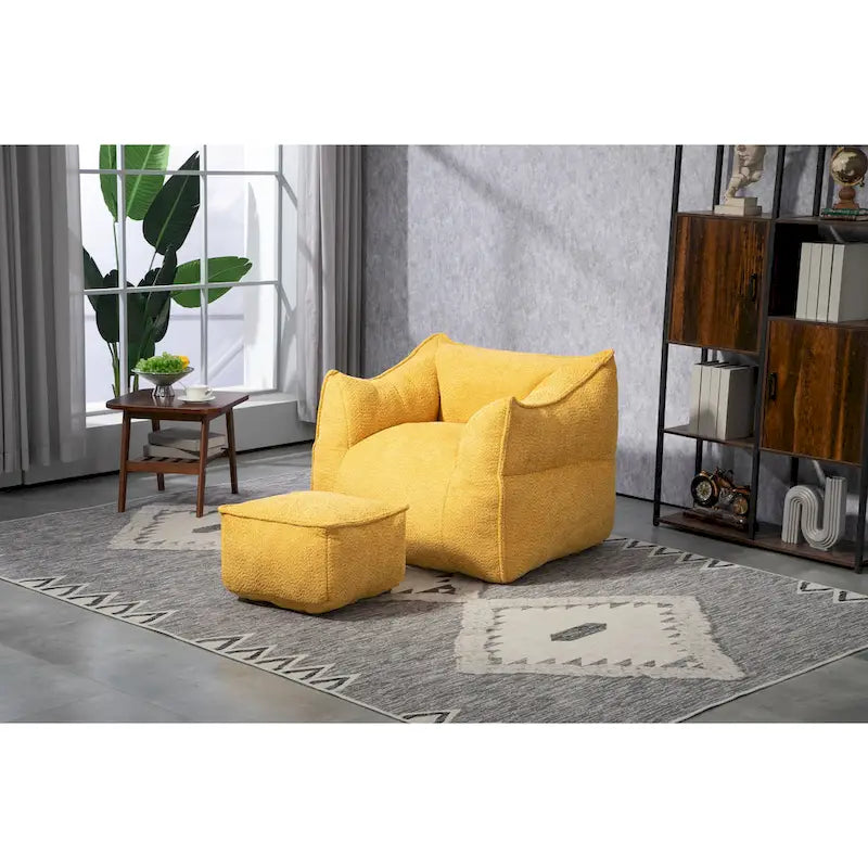 Fauteuil poire Boucle avec rembourrage en mousse à mémoire de forme pour adultes