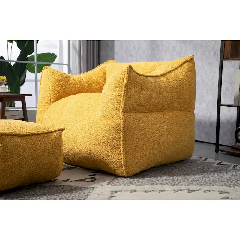 Fauteuil poire Boucle avec rembourrage en mousse à mémoire de forme pour adultes