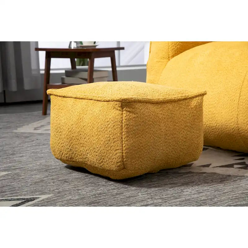 Fauteuil poire Boucle avec rembourrage en mousse à mémoire de forme pour adultes