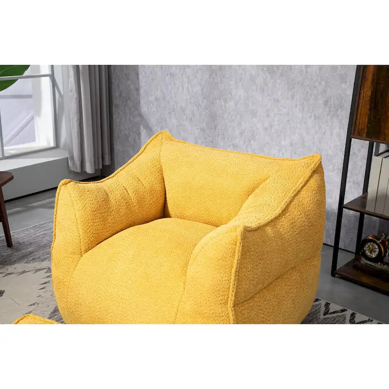 Fauteuil poire Boucle avec rembourrage en mousse à mémoire de forme pour adultes
