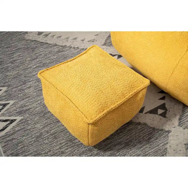 Fauteuil poire Boucle avec rembourrage en mousse à mémoire de forme pour adultes