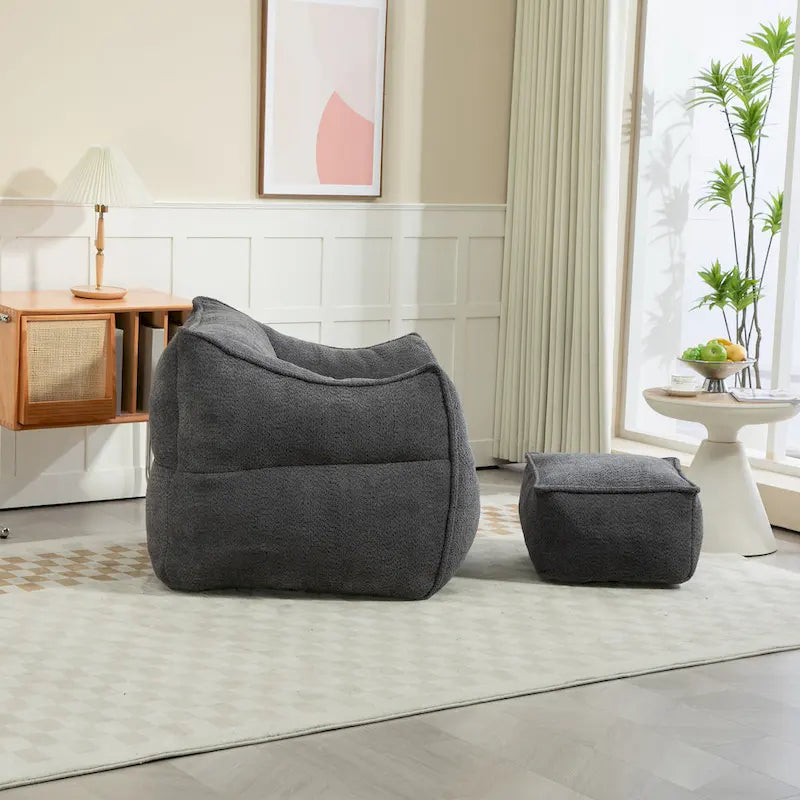 Fauteuil poire Boucle avec rembourrage en mousse à mémoire de forme pour adultes