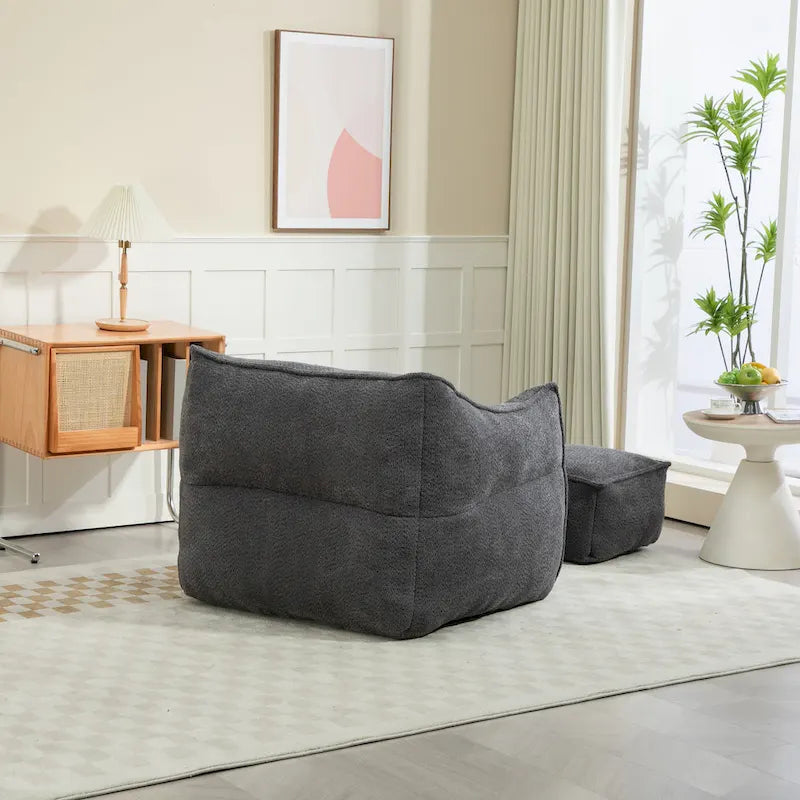 Fauteuil poire Boucle avec rembourrage en mousse à mémoire de forme pour adultes
