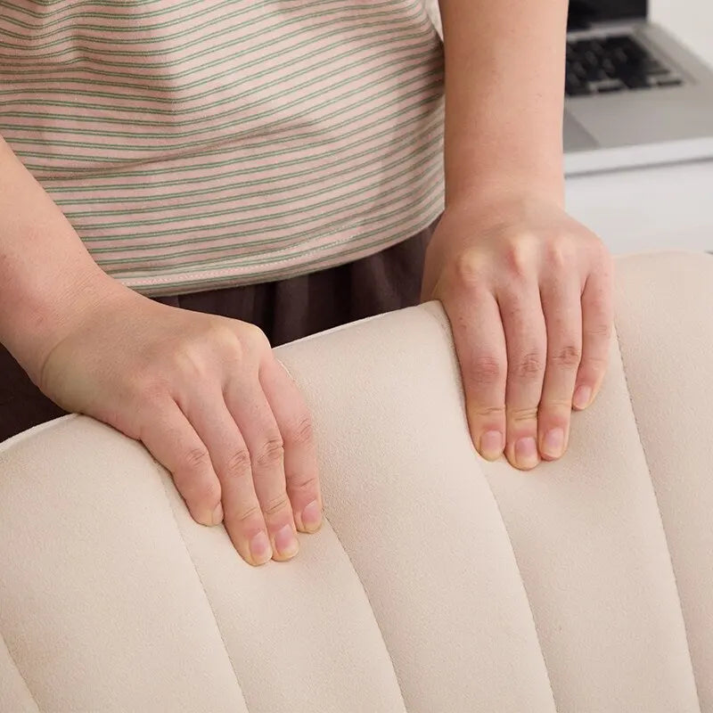 Chaise de bureau ergonomique pivotante avec coussin en mousse à mémoire de forme et soutien lombaire