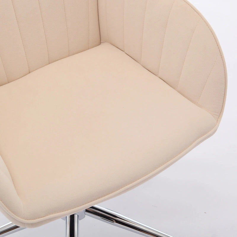 Chaise de bureau ergonomique pivotante avec coussin en mousse à mémoire de forme et soutien lombaire