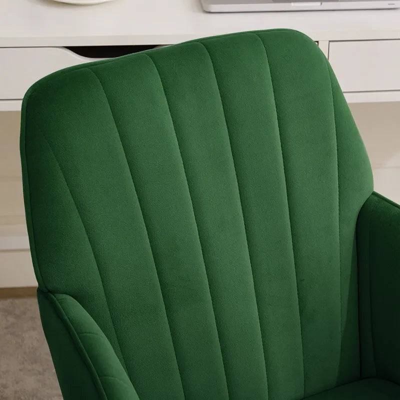 Chaise de bureau ergonomique pivotante avec coussin en mousse à mémoire de forme et soutien lombaire