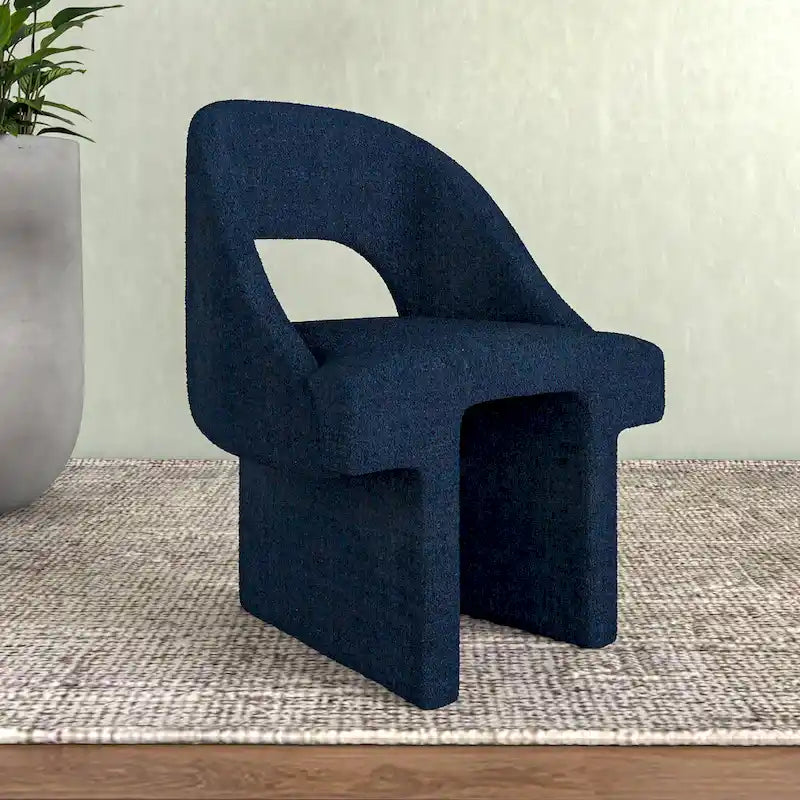 Ensemble de 2 chaises d'appoint Boucle, modernes et rembourrées, avec cadre en bois MDF pour bureau à domicile, salon, chambre à coucher