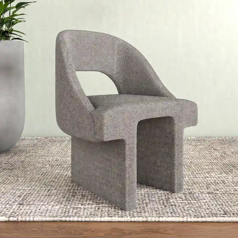 Ensemble de 2 chaises d'appoint Boucle, modernes et rembourrées, avec cadre en bois MDF pour bureau à domicile, salon, chambre à coucher