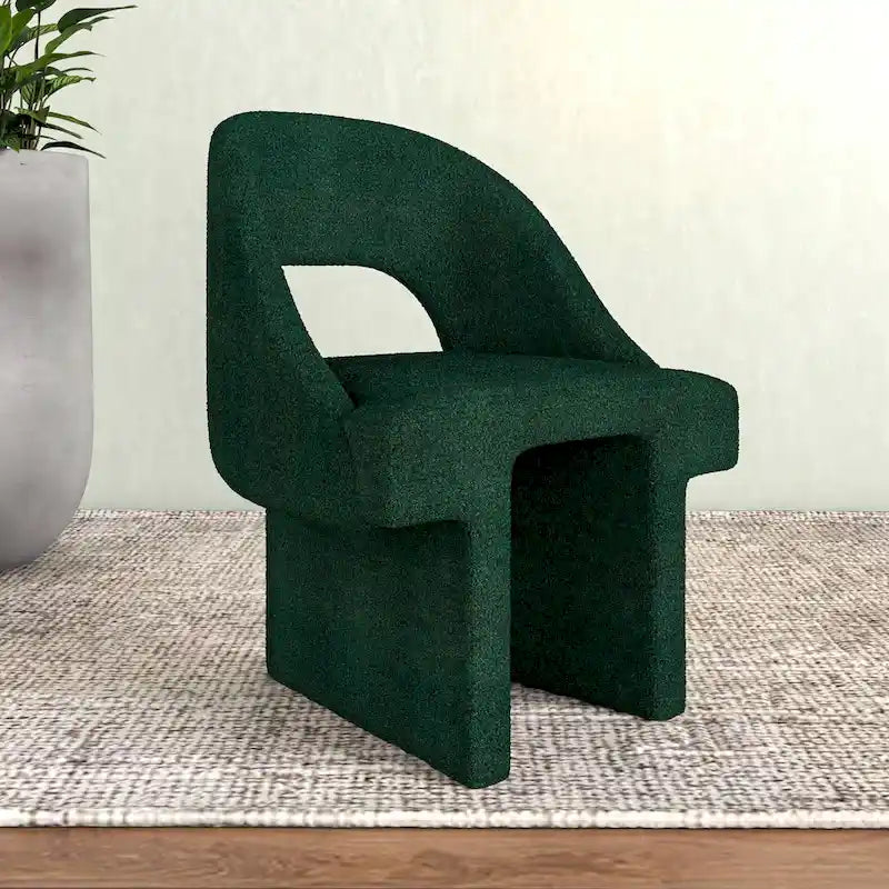 Ensemble de 2 chaises d'appoint Boucle, modernes et rembourrées, avec cadre en bois MDF pour bureau à domicile, salon, chambre à coucher