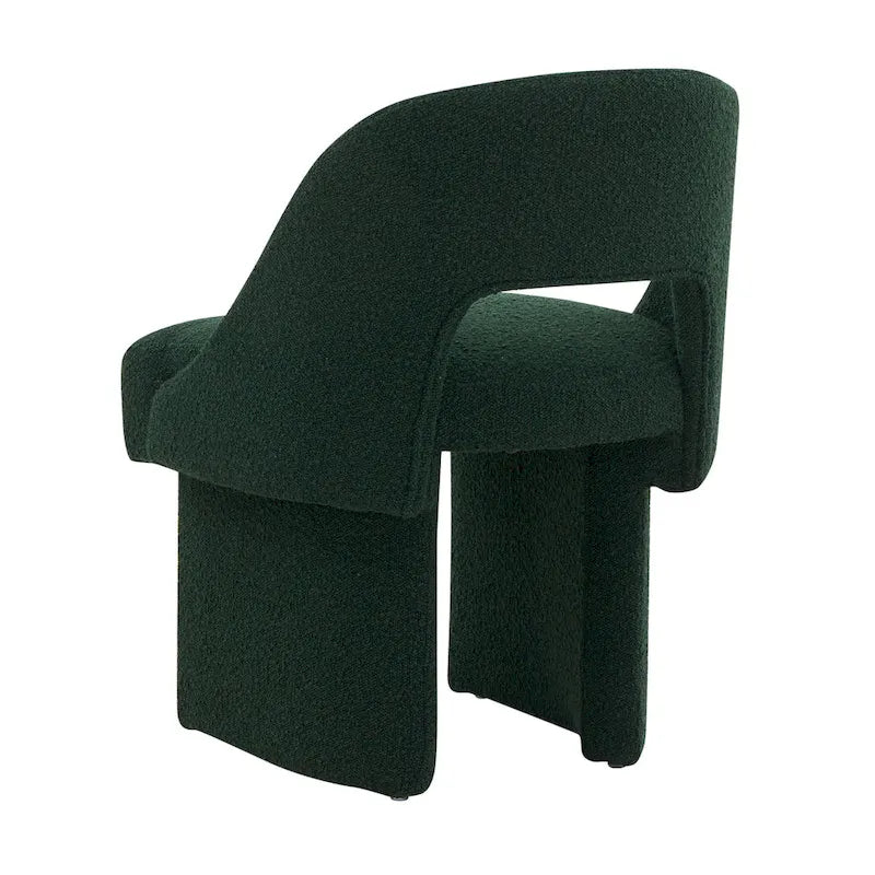 Ensemble de 2 chaises d'appoint Boucle, modernes et rembourrées, avec cadre en bois MDF pour bureau à domicile, salon, chambre à coucher