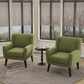 Fauteuils d'appoint à oreilles modernes (lot de 2) - Fauteuils rembourrés pour salon