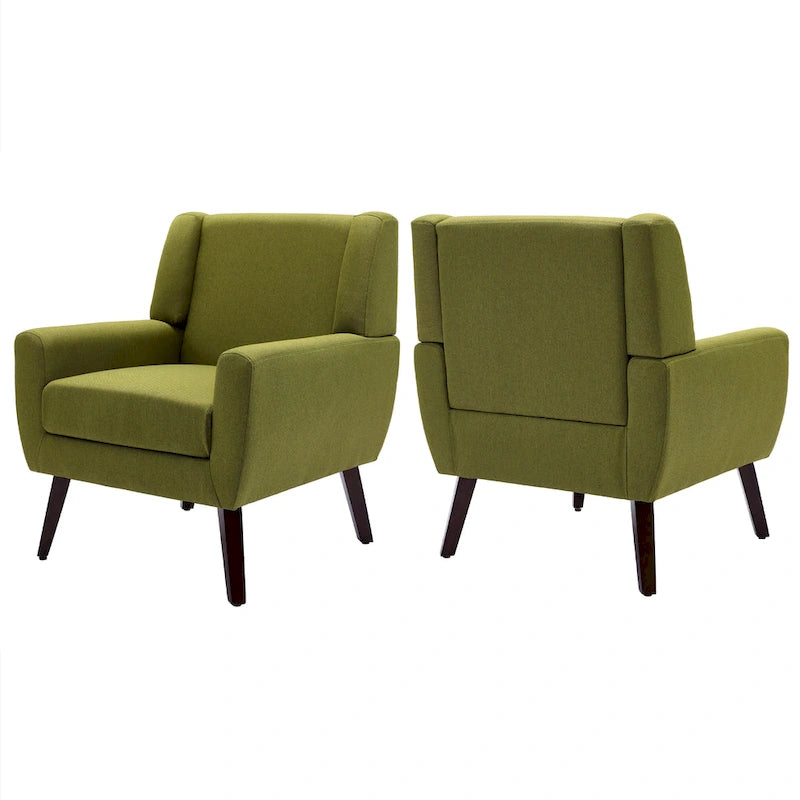 Fauteuils d'appoint à oreilles modernes (lot de 2) - Fauteuils rembourrés pour salon