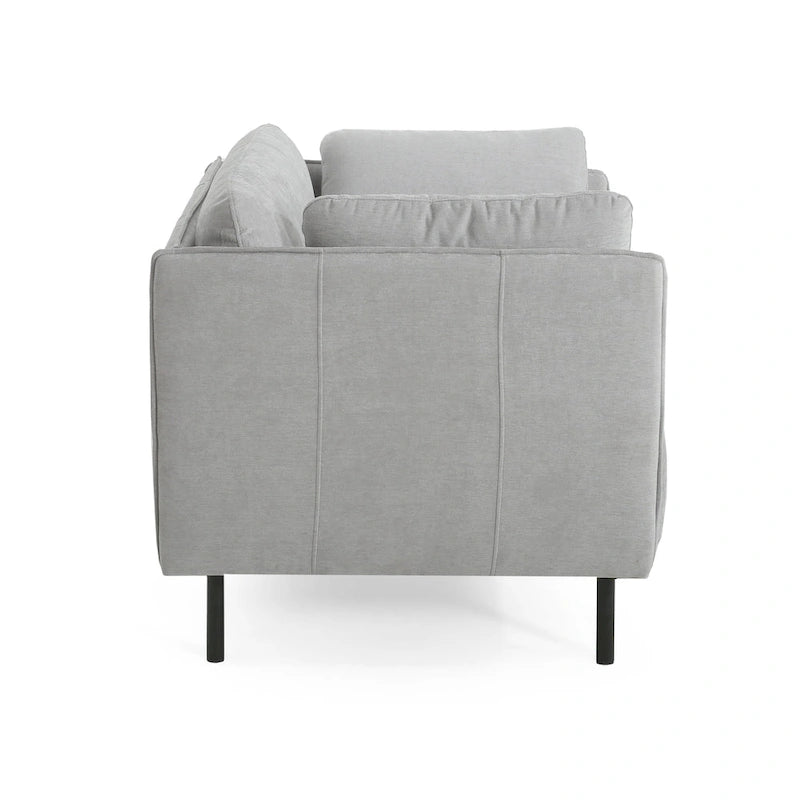 Fauteuil d'appoint moderne rembourré avec pieds en métal massif et oreiller pour le salon