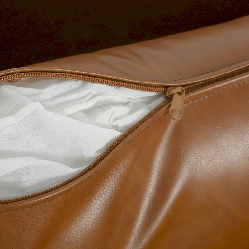 Fauteuil d'appoint moderne rembourré avec pieds en métal massif et oreiller pour le salon
