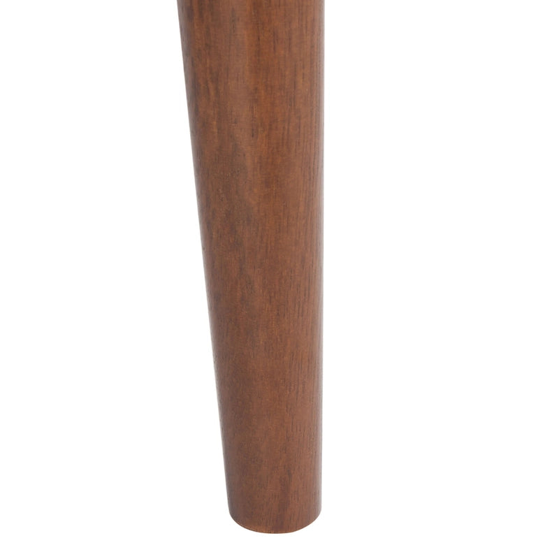 Banc rembourré de style Mid-Century Modern avec accoudoirs, hauteur 63,5 cm