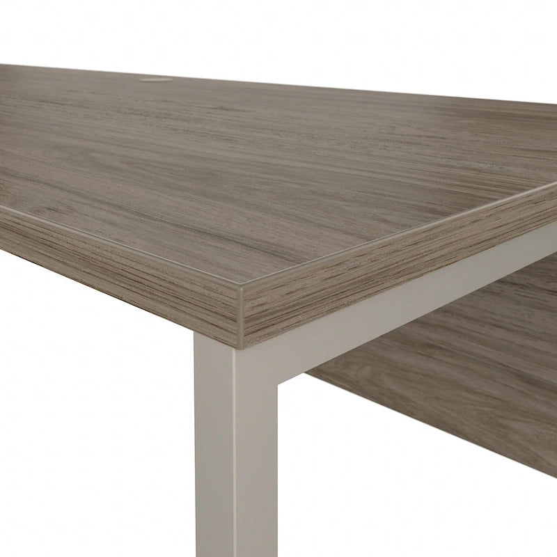 Bureau d'angle 72 po L x 30 po P avec pieds en métal