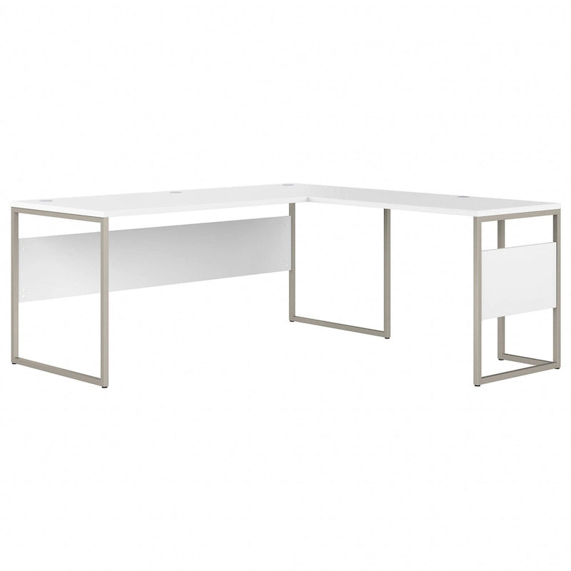 Bureau d'angle 72 po L x 30 po P avec pieds en métal