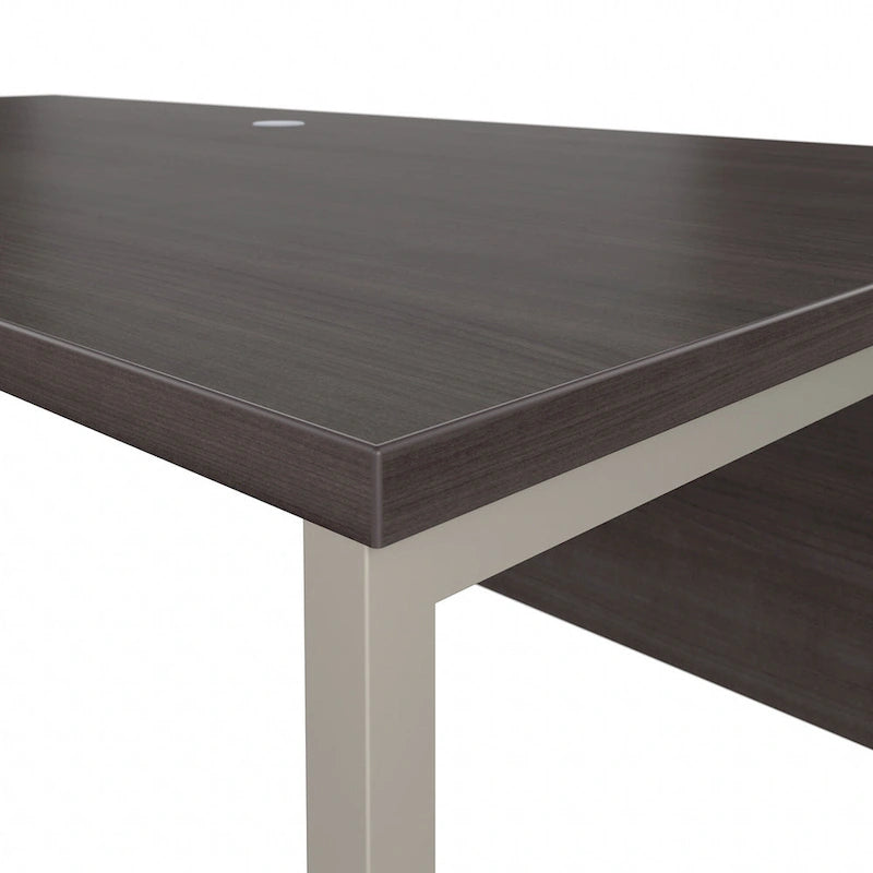 Bureau d'angle 72 po L x 30 po P avec pieds en métal