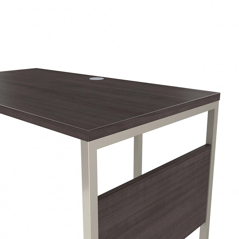 Bureau d'angle 72 po L x 30 po P avec pieds en métal