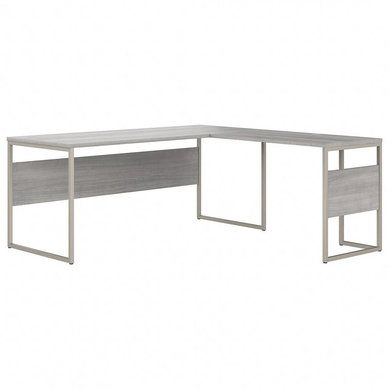 Bureau d'angle 72 po L x 30 po P avec pieds en métal