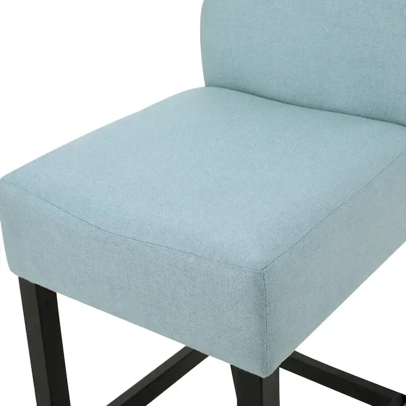 Tabourets de comptoir en tissu de 26 po, ensemble de 2, sans accoudoirs, pour cuisine ou bar, avec siège rembourré en mousse