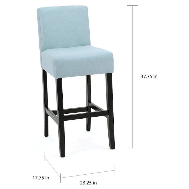 Tabourets de comptoir en tissu de 26 po, ensemble de 2, sans accoudoirs, pour cuisine ou bar, avec siège rembourré en mousse