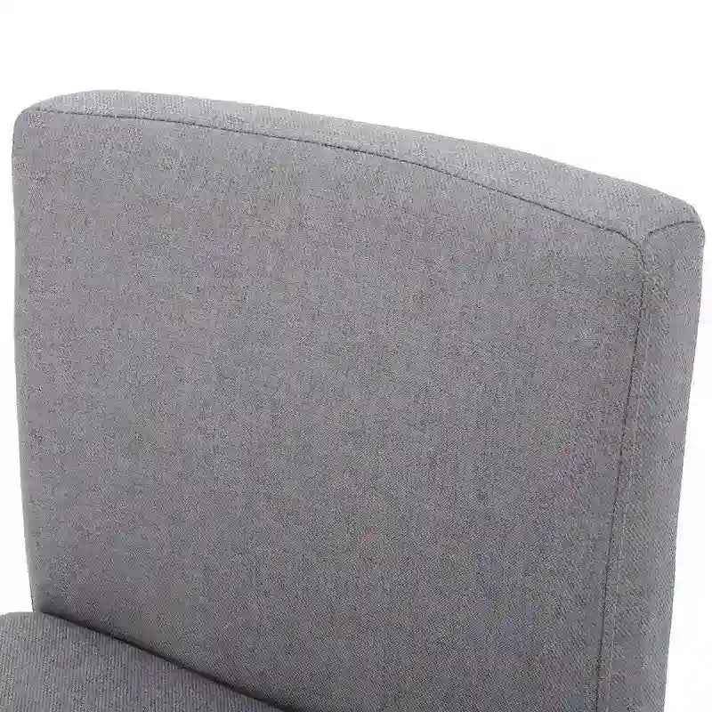 Tabourets de comptoir en tissu de 26 po, ensemble de 2, sans accoudoirs, pour cuisine ou bar, avec siège rembourré en mousse