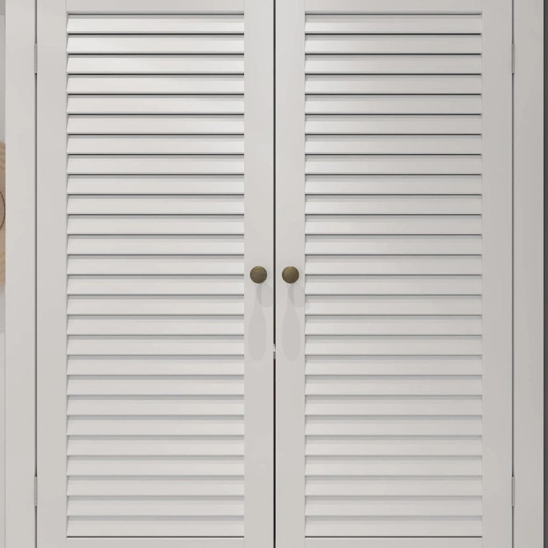 Meuble à chaussures de 30 pouces, Armoire de rangement avec portes, Meuble de sol en bois
