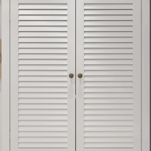Meuble à chaussures de 30 pouces, Armoire de rangement avec portes, Meuble de sol en bois