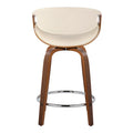 Carson Carrington Kanteborg 24 Fixed-Height Counter Stool with Round Footrest (Set of 2)