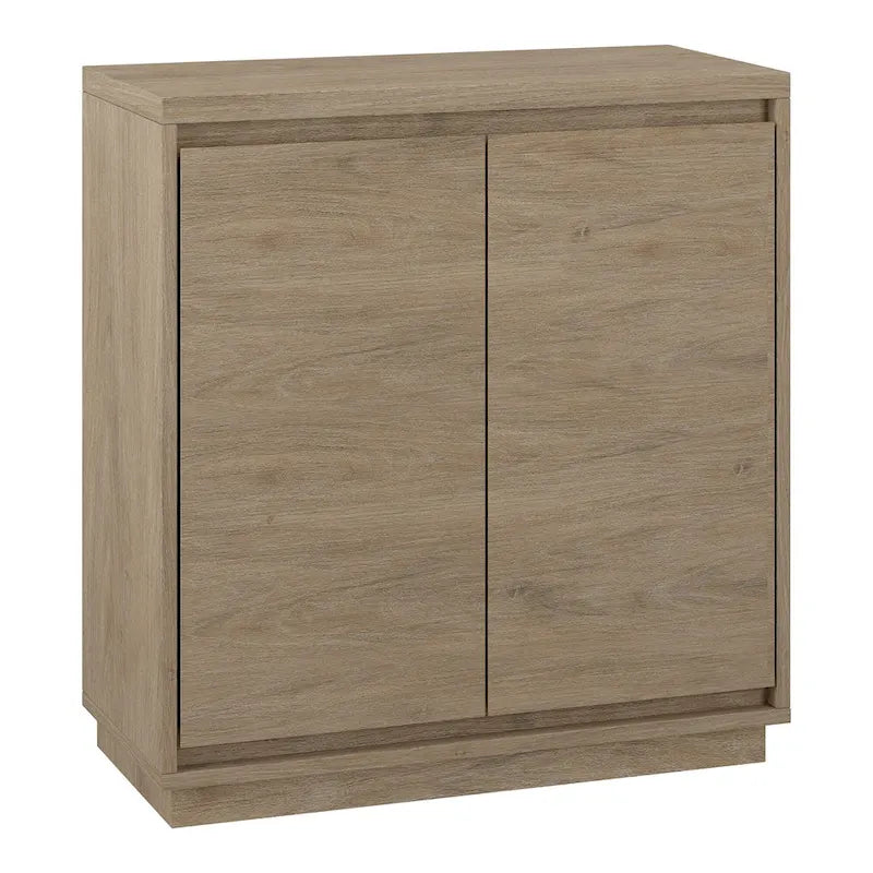 Meuble de rangement d'appoint rectangulaire de 76 cm de large avec étagère réglable
