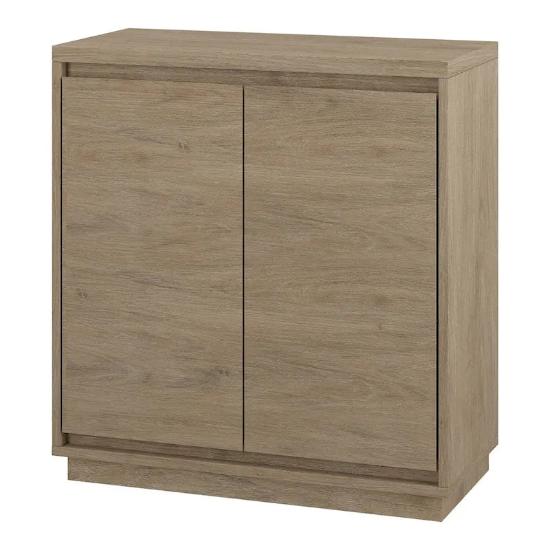 Meuble de rangement d'appoint rectangulaire de 76 cm de large avec étagère réglable