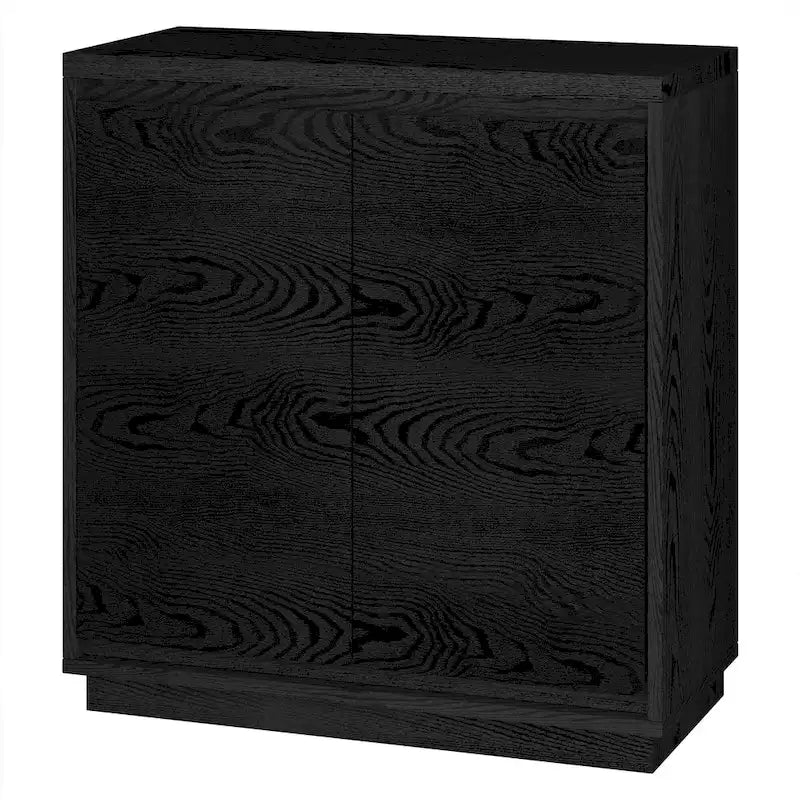 Meuble de rangement d'appoint rectangulaire de 76 cm de large avec étagère réglable