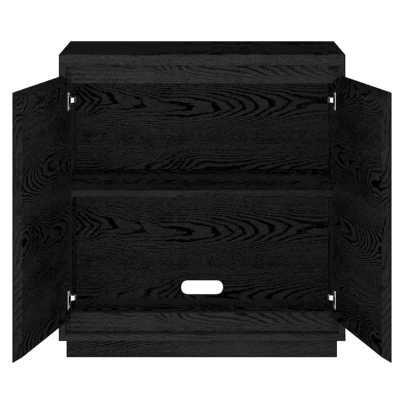 Meuble de rangement d'appoint rectangulaire de 76 cm de large avec étagère réglable