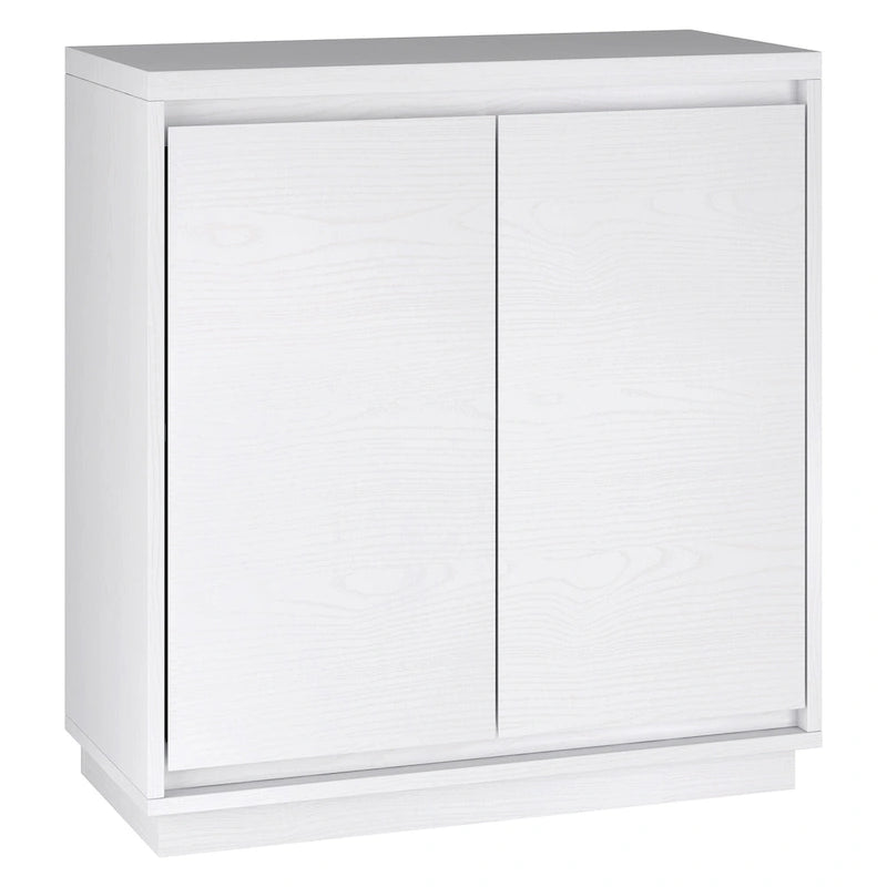 Meuble de rangement d'appoint rectangulaire de 76 cm de large avec étagère réglable