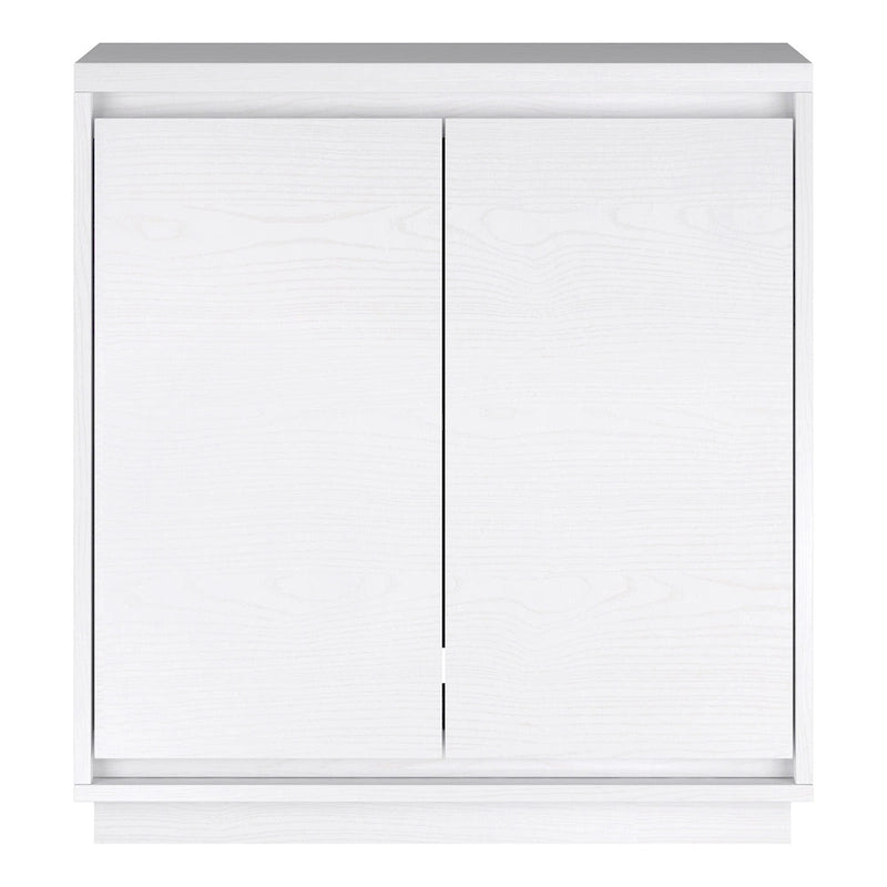 Meuble de rangement d'appoint rectangulaire de 76 cm de large avec étagère réglable