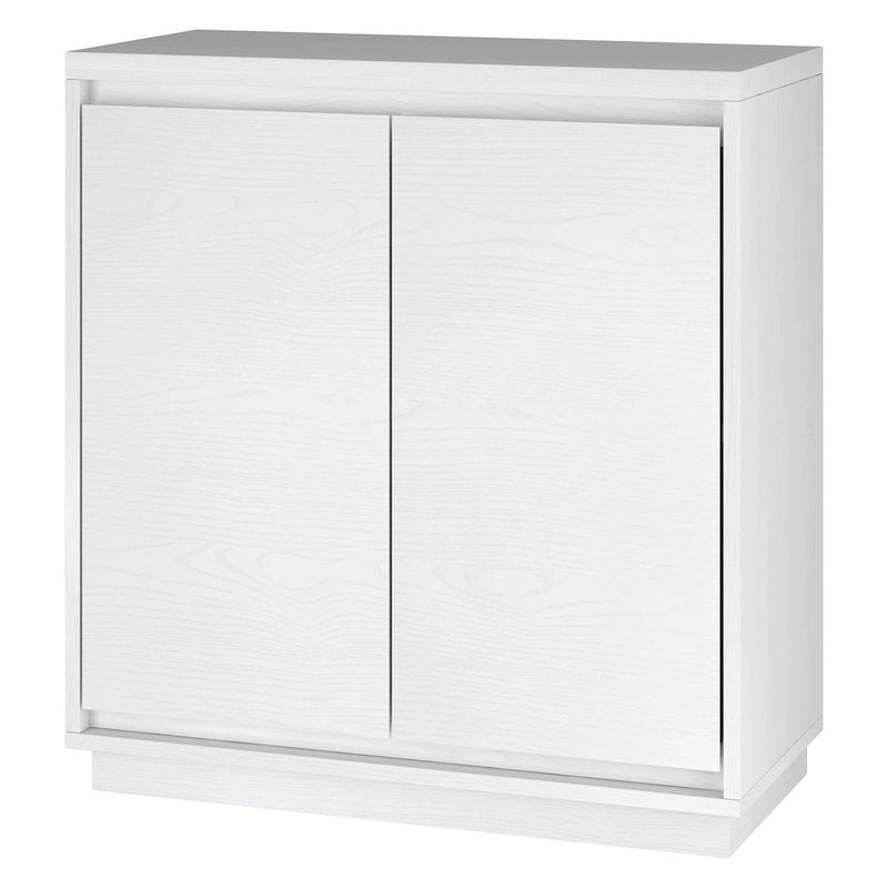 Meuble de rangement d'appoint rectangulaire de 76 cm de large avec étagère réglable