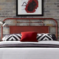 Tête de lit King en métal vieilli Meuble de chambre à coucher de style vintage classique