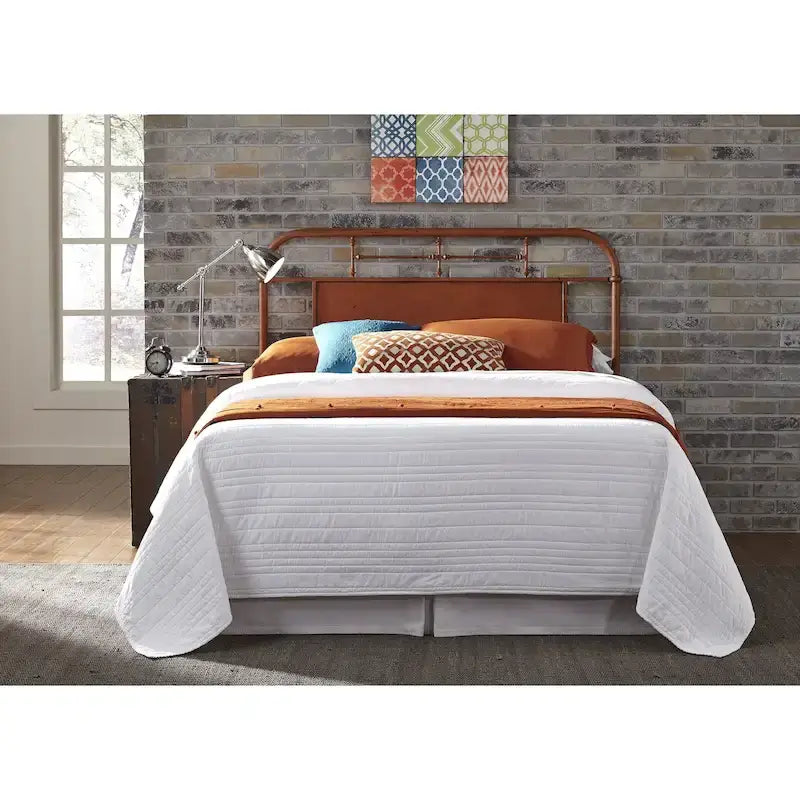 Tête de lit King en métal vieilli Meuble de chambre à coucher de style vintage classique