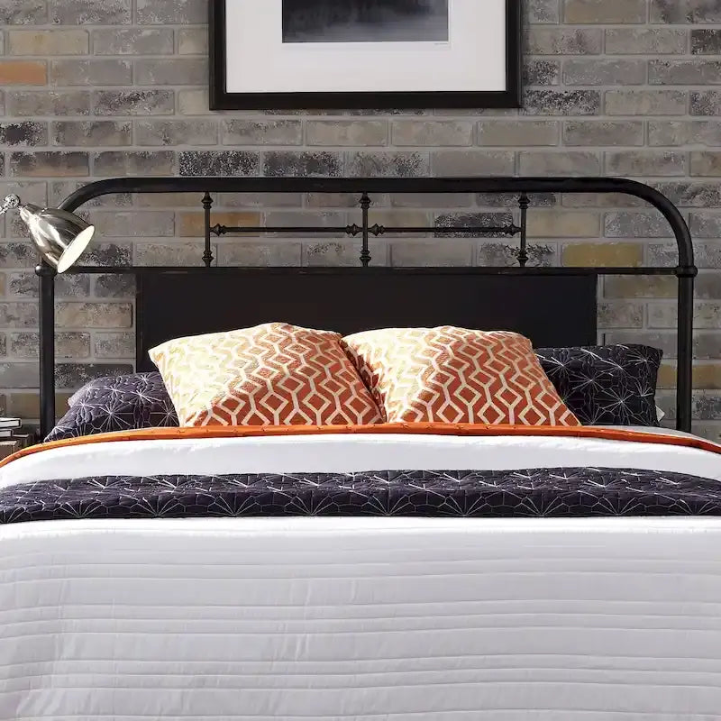 Tête de lit King en métal vieilli Meuble de chambre à coucher de style vintage classique