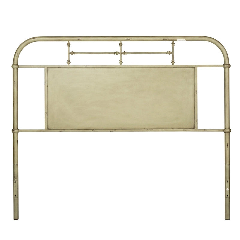Tête de lit King en métal vieilli Meuble de chambre à coucher de style vintage classique