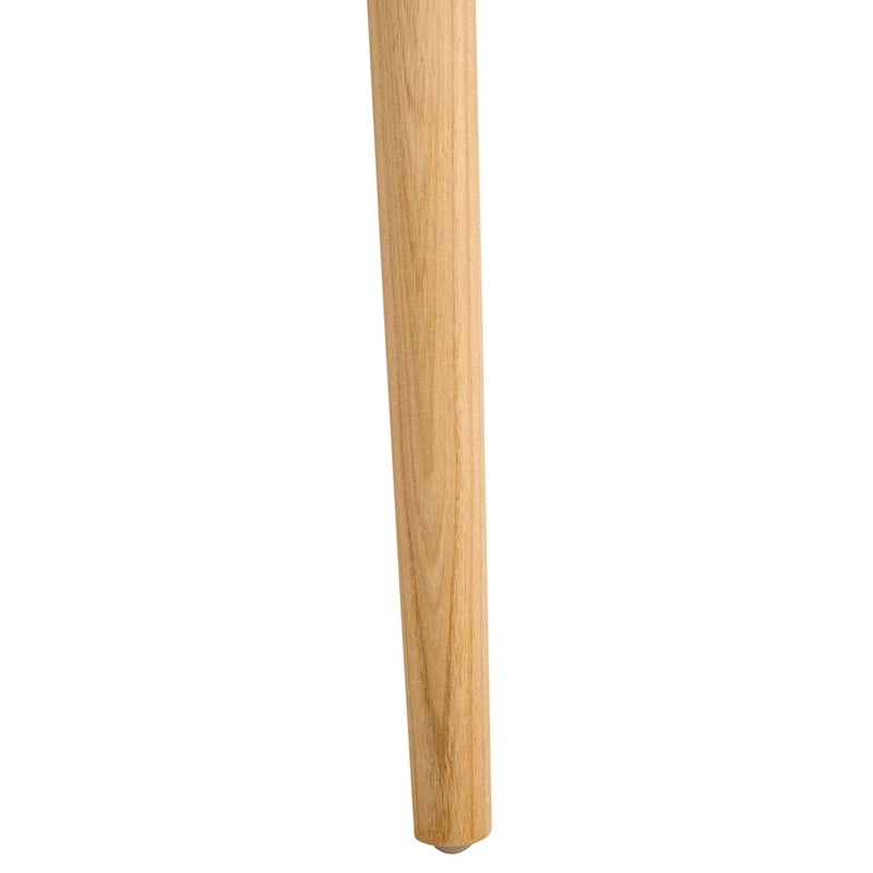 Fauteuil d'appoint moderne du milieu du siècle en cuir tressé et bois massif