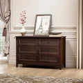 6 Drawer Dresser Bar Storge Cabinet Lockers with Retro Round Handle