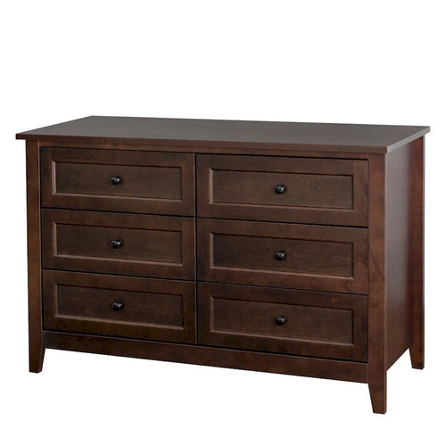 Commode de rangement à 6 tiroirs avec poignée ronde rétro