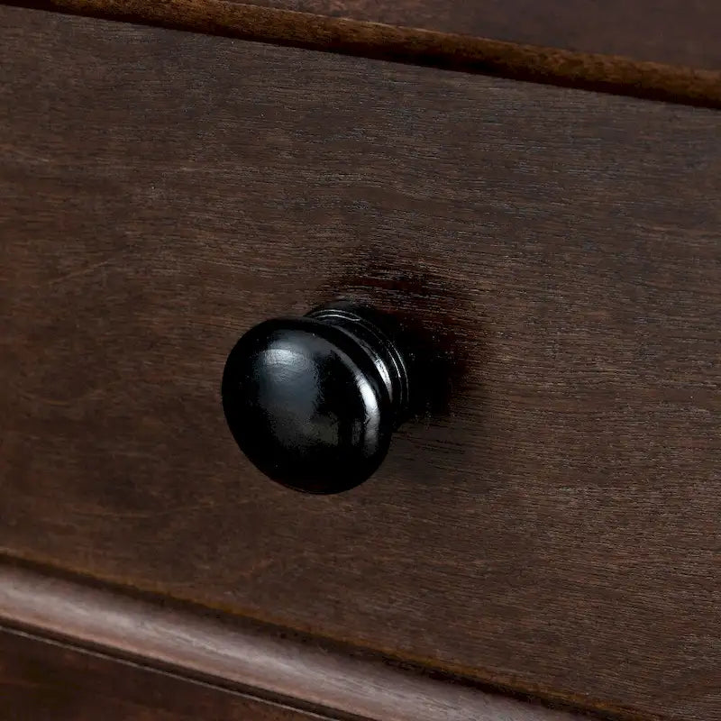 Commode de rangement à 6 tiroirs avec poignée ronde rétro